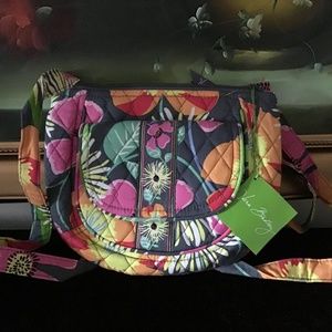 NWT Vera Bradley lizzy Crossbody Bag JAZZY BLOOMS